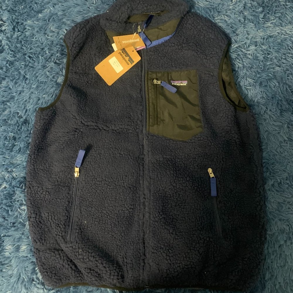 NWT Patagonia Retro X Fleece Vest Sherpa Size Large